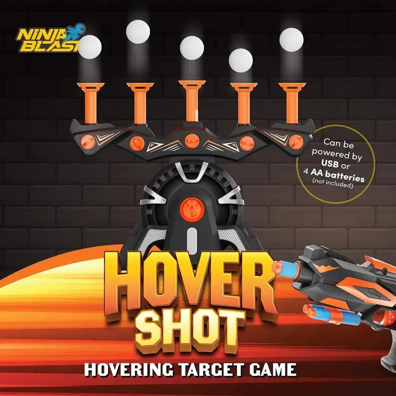 Hover Shot Shooting Toy for Kids - Ball Target Game for Nerf Guns Cool Birthday Gifts Toys for Boys Age 6+ Year Old Boy Best Teenage Gift Idea - Gun, Targets & Darts, Teenage Boy Gifts, Foam Balls
